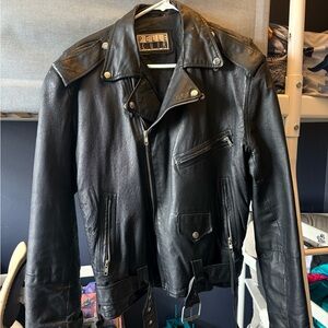 PELLE CUIR - Thrifted leather jacket